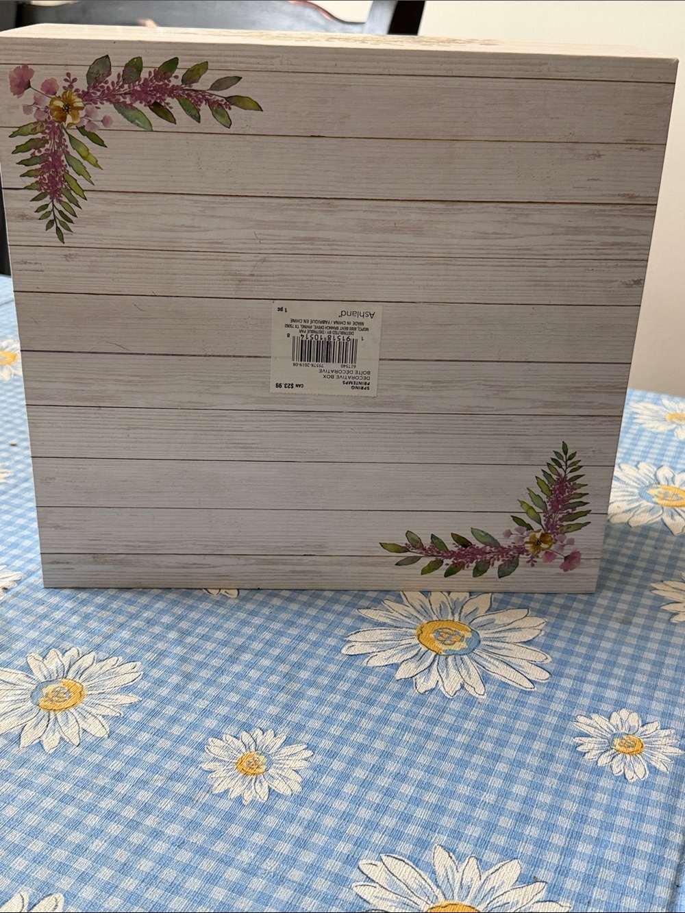 NWT~Ashland Large Magnetic Closure Decorative Floral Box - Picture 9 of 10